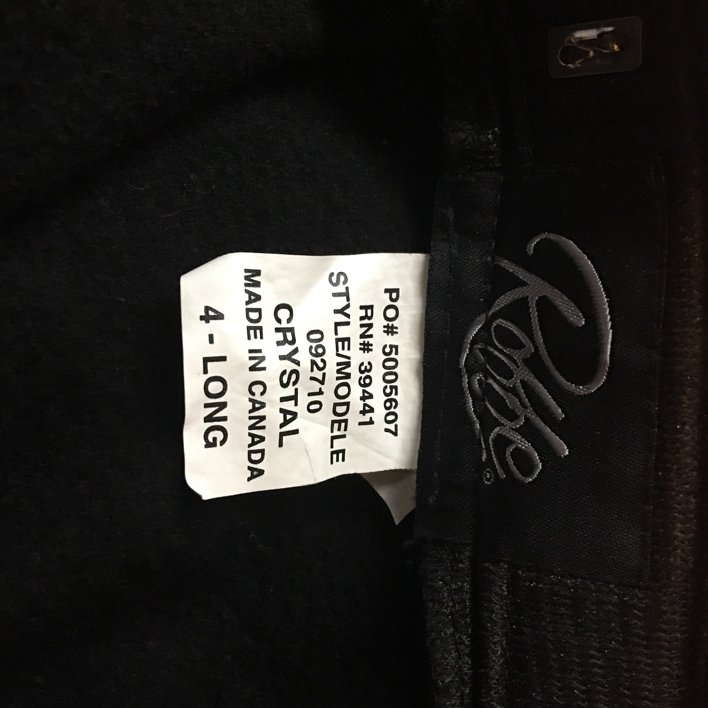 Black riding pant stirups 4Long
